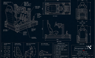 Custom sim racing simulator build by Premier Sim Racing — designed, installed, and supported nationwide