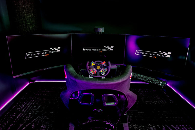 Premier Sim Racing Spec, Endurance, and Signature Series custom sim racing rigs available nationwide
